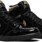 Mens Wmns Air Jordan 1 Retro High OG Black Metallic Gold 555088 032