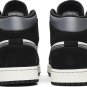 Mens Wmns Air Jordan 1 Mid SE Satin Smoke Grey 852542 011