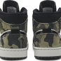Mens Wmns Air Jordan 1 Mid Camo CW5490 001