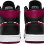Mens Wmns Air Jordan 1 Mid Noble Red 554724 066
