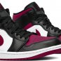 Mens Wmns Air Jordan 1 Mid Noble Red 554724 066
