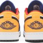 Mens Wmns Air Jordan 1 Low White Deep Royal Blue 553558 123