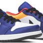 Mens Wmns Air Jordan 1 Low White Deep Royal Blue 553558 123