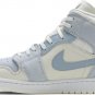 Mens Wmns Air Jordan 1 Mid SE Sail Light Blue DA4666 100
