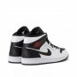 Mens Wmns Air Jordan 1 Mid White Black BQ6472 101