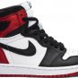 Mens Wmns Air Jordan 1 Retro High Satin Black Toe CD0461 016