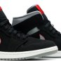 Mens Wmns Air Jordan 1 Mid Black Grey 554724 060