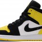 Mens Wmns Air Jordan 1 Mid SE Yellow Toe 852542 071