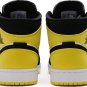Mens Wmns Air Jordan 1 Mid SE Yellow Toe 852542 071