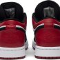 Mens Wmns Air Jordan 1 Low Black Toe 553558 116