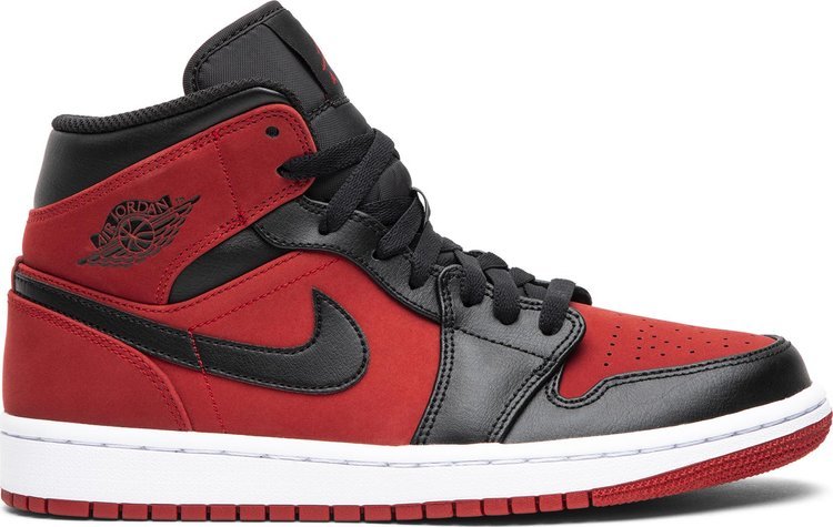 Mens Wmns Air Jordan 1 Mid Reverse Banned 554724 610