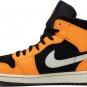 Mens Wmns Air Jordan 1 Mid Black Cone 554724 062