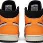 Mens Wmns Air Jordan 1 Mid Black Cone 554724 062