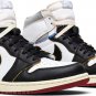 Mens Wmns Union LA x Air Jordan 1 Retro High NRG Black Toe BV1300 106
