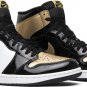 Mens Wmns Air Jordan 1 Retro High OG NRG Gold Toe 861428 007