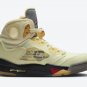 Mens Wmns Off-White x Air Jordan 5 SP Sail DH8565 100