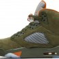 Mens Wmns Air Jordan 5 Retro Olive 2024 DD0587 308