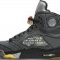 Mens Wmns Off-White x Air Jordan 5 Retro SP Muslin CT8480 001