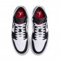 Mens Wmns Air Jordan 1 Low SE White Fire Red Black Matte Silver HF3148-106