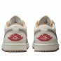 Mens Wmns Air Jordan 1 Low Sail Fire Red College Grey 553558-169