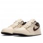 Mens Wmns Air Jordan 1 Low Premium Pale Ivory Off Noir Baroque Brown IB8058-110