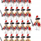 21pcs/set British Redcoat infantry Army Set D Minifigures