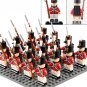 Napoleonic Wars Britain Army the British Fusilier Soldiers 16 Minifigures