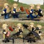 8pcs Custom Mercenary Assortment Minifigures With Weapons & Accessories