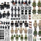 Modern Military Urban Police Minifigure Set of 74pcs With Weapons & Accessories