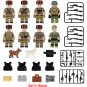 32pcs Modern Sino-us and Russian Special Forces Minifigures With Weapons & Accessories