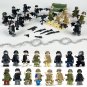 18pcs USA Navy Seals Military Suits Custom Minifigures With Weapons & Accessories