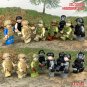 18pcs USA Navy Seals Military Suits Custom Minifigures With Weapons & Accessories