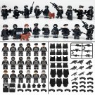 Black Special Police Send Weapon Film Police Dog Boy Toy Set 18 Minifigures Lot