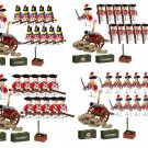 44pcs/set US British Redcoat Infantry Collection Minifigure Building Block Toys Gifts