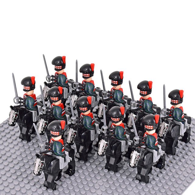 22pcs Mounted Scottish Bagpipers Army Minifigure Toys Gift