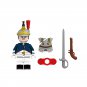 22pcs Mounted French Cuirassiers Army Minifigure Toys Gift