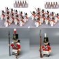44pcs Mounted British Fusiliers Soliders Collection Minifigure Toys