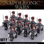 The Napoleonic Wars 6 Countries Mounted Soliders Collection Minifigure Toys
