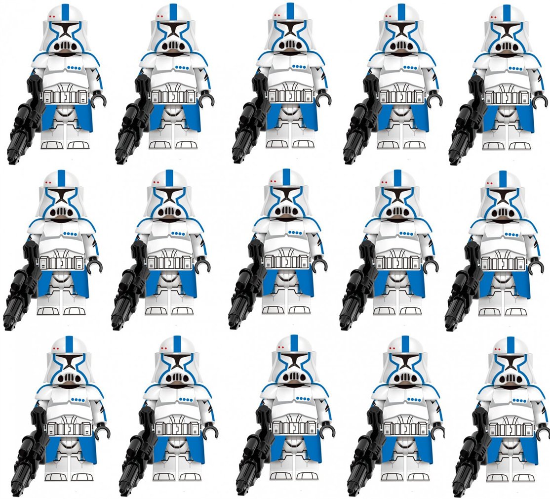 15pcs Heavy Assault Trooper Star War Custom Minifigure Toys