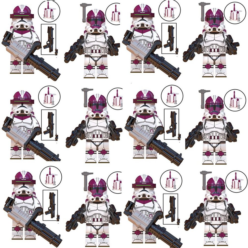 12pcs Clone Trooper Sqaud 2 3 Custom Minifigure Toys