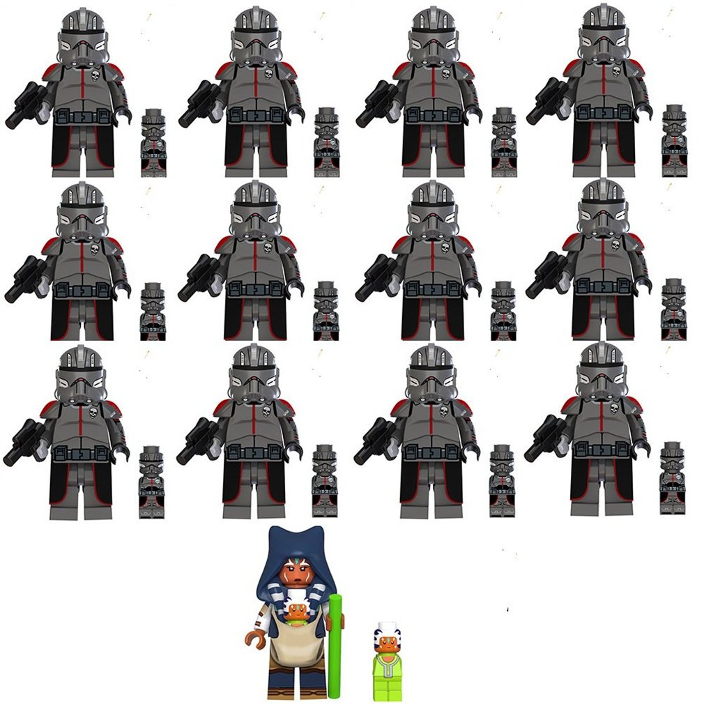 13pcs Clone Force 99 Echo Ahsoka Minifigure Toys