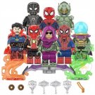 8pcs Spideyman Green Goblin Mysterio Doctor Strange minifigure toys