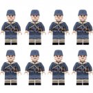 WW2 Chinese Red Army Soldiers 8pcs minifigure Building Blocks Toys