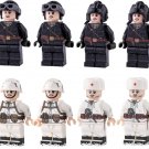 WW2 Soiet Female Male Soldiers 8pcs Custom Minifigures Lot