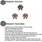 3pcs LARGE Hulkbuster War Machine Superhero Minifigure Toys