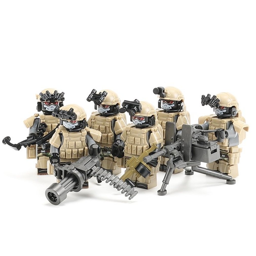 6pcs Custom American Riot Protection Soldiers