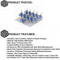 22pcs Mounted Blue Lion Knights Army Minifigures
