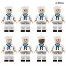 8pcs Custom Navy Soldiers Minifigures Toys