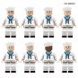 8pcs Custom Navy Soldiers Minifigures Toys