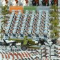 48ps Custom WW2 Chinese Red Army Soldiers Weapons Cannon Guns